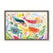Stupell Industries Underwater Swimming Mermaids Framed Floater Canvas Wall Art Design by Irene Chan